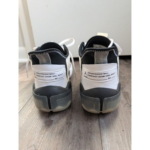 Jordan React Elevation TB Black Basketball Shoes Men's Size 9.5 Black White - Picture 3 of 7